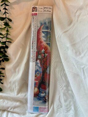 Cozy Christmas Gnomes by Fireplace 5D Diamond Painting Kit (35x35 cm) NEW